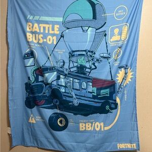 Fortnite Battle Bus Tapestry wall decor